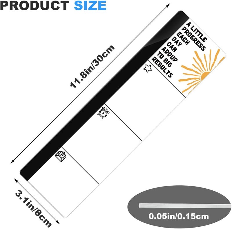 HTBIG Computer Monitor Memo Board A Little Progress Each Day Can Add Up to Big Results Logo Decor Monitor Message Board Sticky Notes for Send Family Members Office Friends and Colleagues Gifts - Image 3
